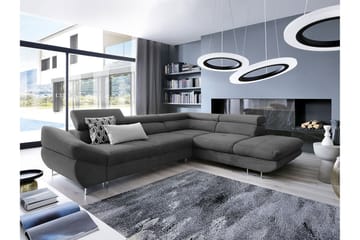 Hörnbäddsoffa - Mörkgrå - Möbler - Soffa - Bäddsoffa - Bäddsoffa divan