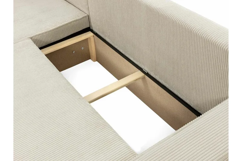 Magston 3-sits Hörnbäddsoffa - Rosa - Möbler - Soffa - Bäddsoffa - H örnbäddsoffa