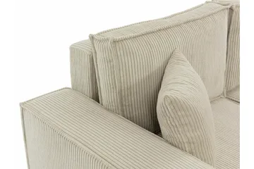 Magston 3-sits Vänster Hörnbäddsoffa 125x200 cm med Förvaring i Manchestertyg - Blå - Möbler - Soffa - Bäddsoffa - Bäddsoffa divan