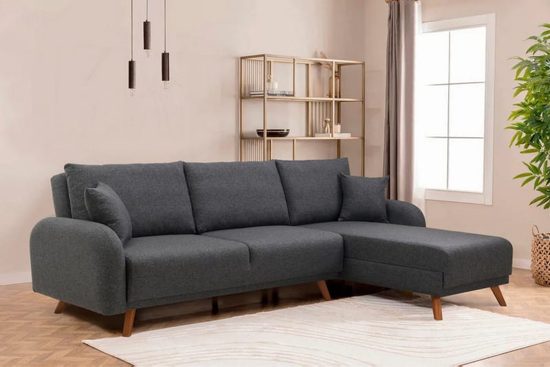 Malkiat Hörnbäddsoffa - Antracit - Möbler - Soffa - Bäddsoffa - Hörnbäddsoffa