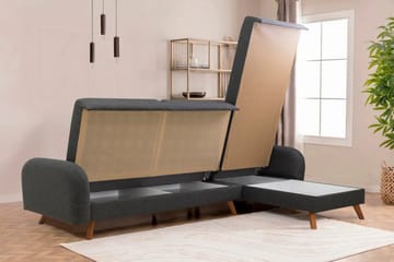 Malkiat Hörnbäddsoffa - Antracit - Möbler - Soffa - Bäddsoffa - Hörnbäddsoffa