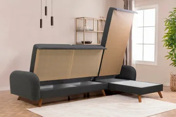 Malkiat Hörnbäddsoffa - Antracit - Möbler - Soffa - Bäddsoffa - Hörnbäddsoffa