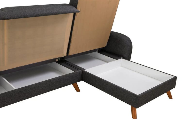 Malkiat Hörnbäddsoffa - Antracit - Möbler - Soffa - Bäddsoffa - Hörnbäddsoffa