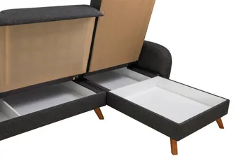 Malkiat Hörnbäddsoffa - Antracit - Möbler - Soffa - Bäddsoffa - Hörnbäddsoffa