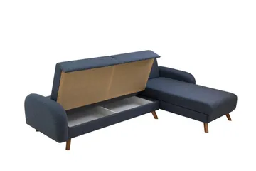 Malkiat Hörnbäddsoffa - Mörkblå - Möbler - Soffa - Bäddsoffa - Hörnbäddsoffa