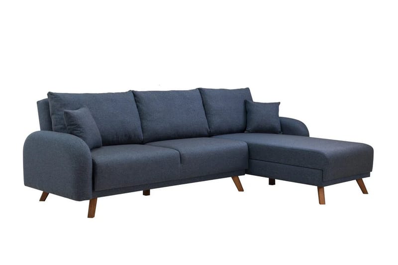 Malkiat Hörnbäddsoffa - Mörkblå - Möbler - Soffa - Bäddsoffa - Hörnbäddsoffa