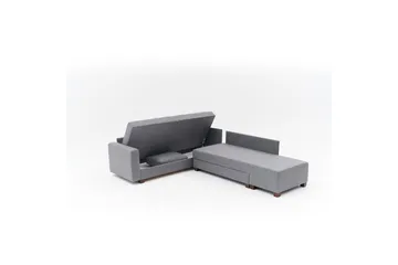 Hörnbäddsoffa Matlerdnburg Vänster Grå - Mörkgrå - Möbler - Soffa - Bäddsoffa - Hörnbäddsoffa