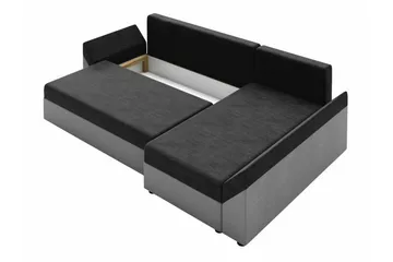 Midfeld 3-sits Hörnbäddsoffa Black - Möbler - Soffa - Bäddsoffa - Hörnbäddsoffa