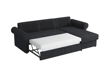 Midfeld 3-sits Hörnbäddsoffa Dark Turquoise - Möbler - Soffa - Bäddsoffa - Bäddsoffa divan