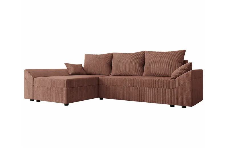 Midfeld 3-sits Hörnbäddsoffa NO_BRAND Brown