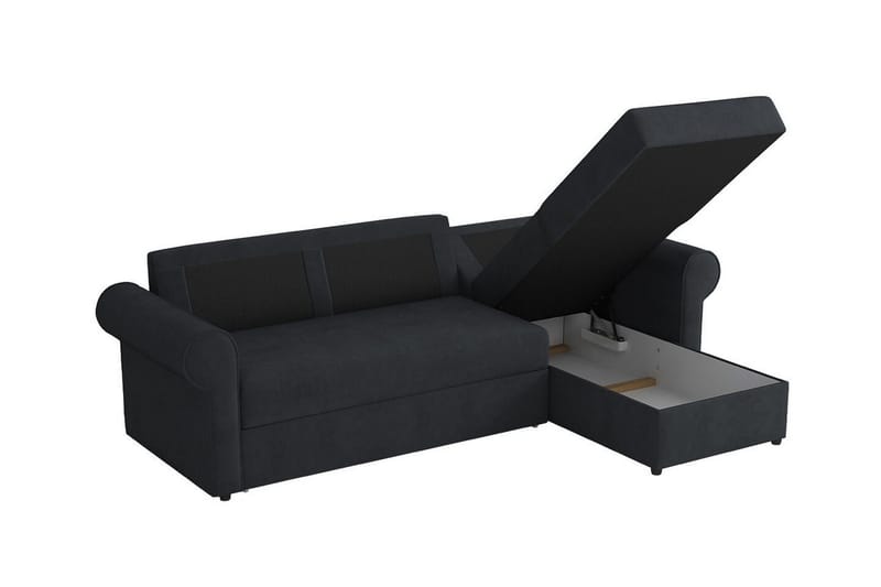 Midfeld 3-sits Hörnbäddsoffa NO_BRAND Dark blue - Möbler - Soffa - Bäddsoffa - Bäddsoffa divan