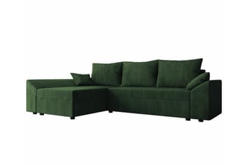 Midfeld 3-sits Hörnbäddsoffa NO_BRAND Dark green - Möbler - Soffa - Bäddsoffa - Bäddsoffa divan