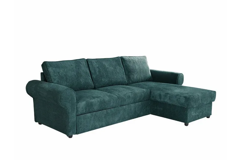 Midfeld 3-sits Hörnbäddsoffa NO_BRAND Dark Turquoise