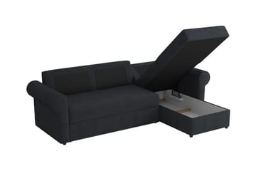 Midfeld 3-sits Hörnbäddsoffa NO_BRAND Dark Turquoise - Möbler - Soffa - Bäddsoffa - Bäddsoffa divan
