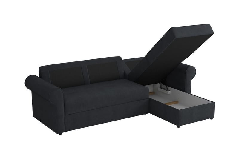 Midfeld 3-sits Hörnbäddsoffa NO_BRAND Dark Turquoise - Möbler - Soffa - Bäddsoffa - Bäddsoffa divan