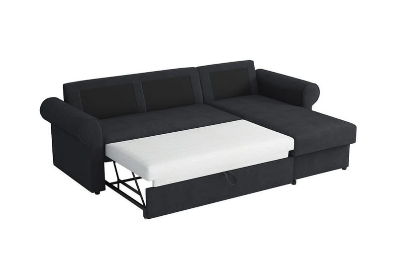 Midfeld 3-sits Hörnbäddsoffa NO_BRAND Dark Turquoise - Möbler - Soffa - Bäddsoffa - Bäddsoffa divan