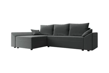 Midfeld 3-sits Hörnbäddsoffa NO_BRAND Grey - Möbler - Soffa - Bäddsoffa - Hörnbäddsoffa