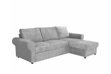 Midfeld 3-sits Hörnbäddsoffa NO_BRAND Light grey/Dark grey - Möbler - Soffa - Bäddsoffa - Hörnbäddsoffa