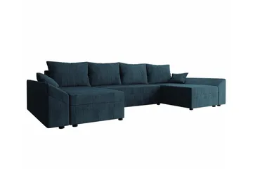 Midfeld 4-sits Hörnbäddsoffa Dark blue - Möbler - Soffa - Bäddsoffa - Hörnbäddsoffa