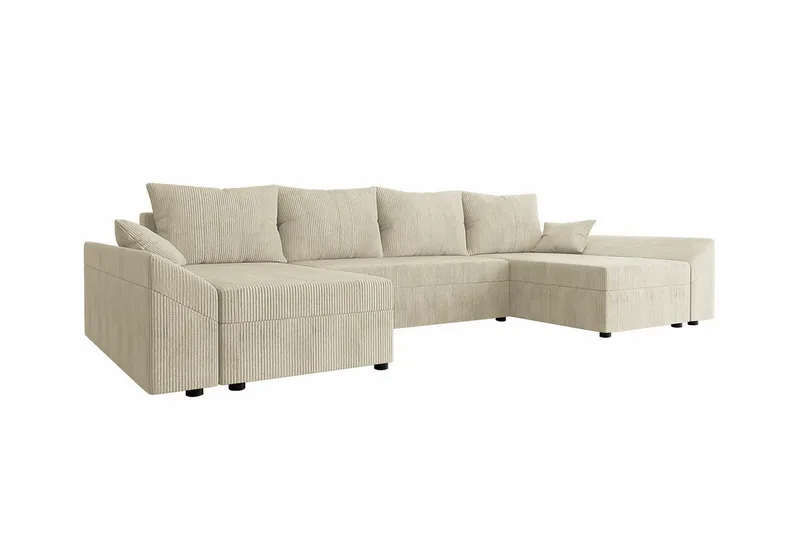 Midfeld 4-sits Hörnbäddsoffa NO_BRAND beige