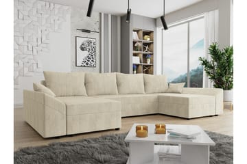 Midfeld 4-sits Hörnbäddsoffa NO_BRAND beige - Möbler - Soffa - Bäddsoffa - Bäddsoffa divan