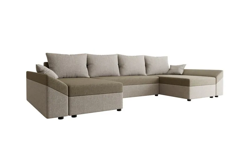 Midfeld 4-sits Hörnbäddsoffa NO_BRAND Beige/Light beige