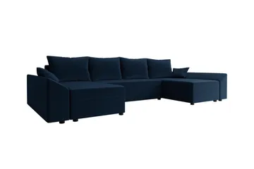 Midfeld 4-sits Hörnbäddsoffa NO_BRAND blue - Möbler - Soffa - Bäddsoffa - Hörnbäddsoffa