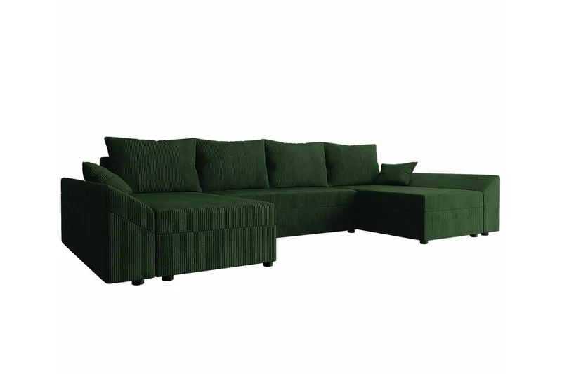 Midfeld 4-sits Hörnbäddsoffa NO_BRAND Dark green