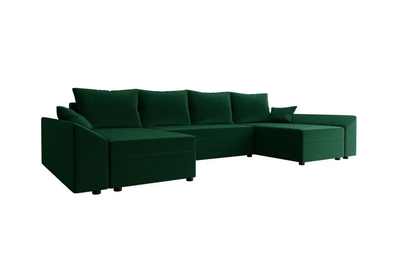 Midfeld 4-sits Hörnbäddsoffa NO_BRAND Dark green