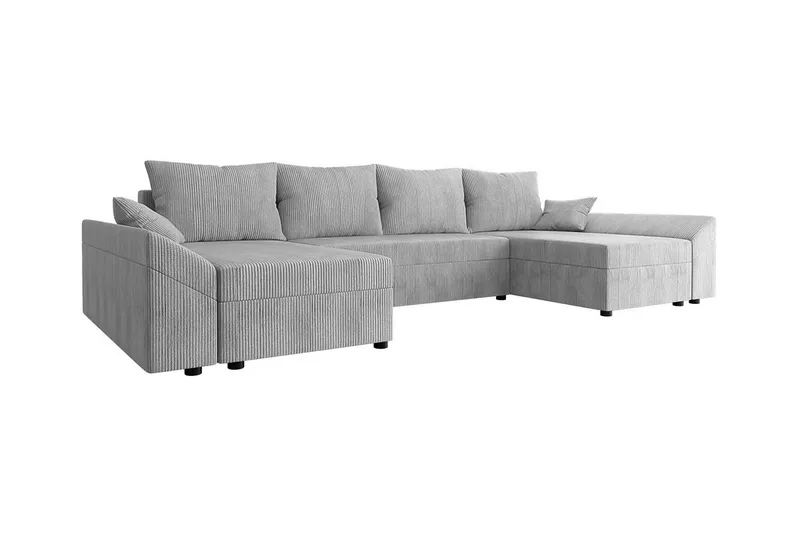 Midfeld 4-sits Hörnbäddsoffa NO_BRAND Light grey