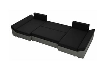 Midfeld 4-sits U-formad Hörnbäddsoffa 130x268 cm med Förvaring i Tyg - Beige - Möbler - Soffa - Bäddsoffa - Bäddsoffa längsbäddad