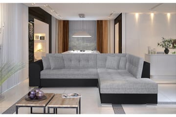 Moclino Hörnbäddsoffa - Grå/Svart - Möbler - Soffa - Bäddsoffa - Hörnbäddsoffa