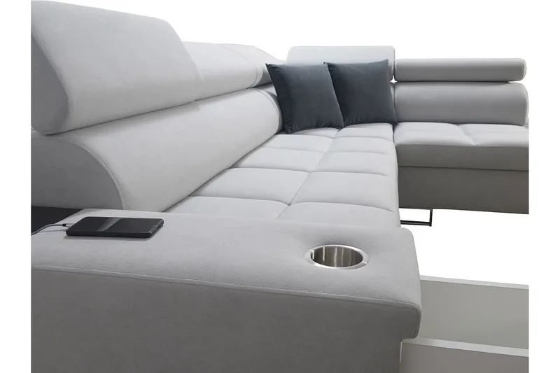 Morenia 3-sits Bäddsoffa Universal - Ljusgrå - Möbler - Soffa - Bäddsoffa - Hörnbäddsoffa