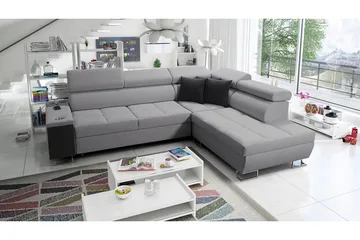 Morenia 3-sits Bäddsoffa Universal - Ljusgrå - Möbler - Soffa - Bäddsoffa - Hörnbäddsoffa