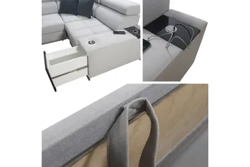 Morenia 3-sits Hörnbäddsoffa Universal - Brun - Möbler - Soffa - Bäddsoffa - Hörnbäddsoffa