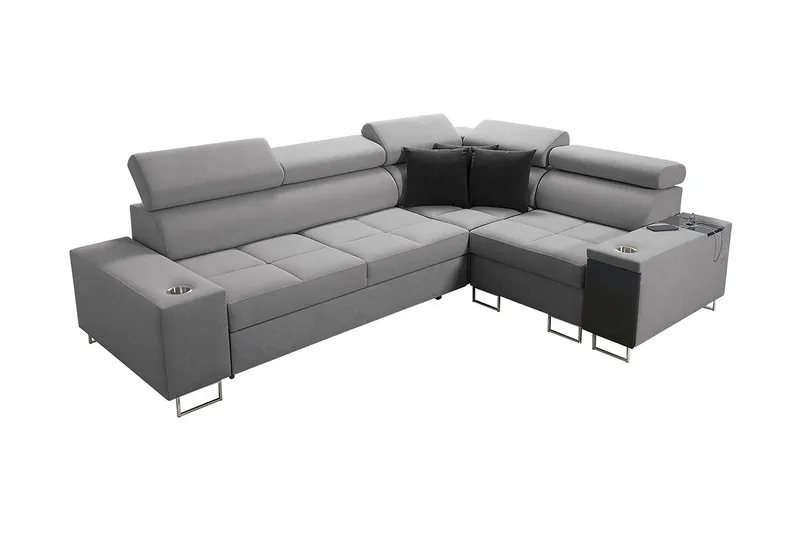 Morenia 3-sits Hörnbäddsoffa Universal, Ljusgrå