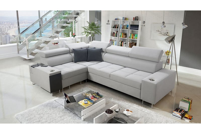 Morenia 3-sits Hörnbäddsoffa Universal - Vit - Möbler - Soffa - Bäddsoffa - Hörnbäddsoffa