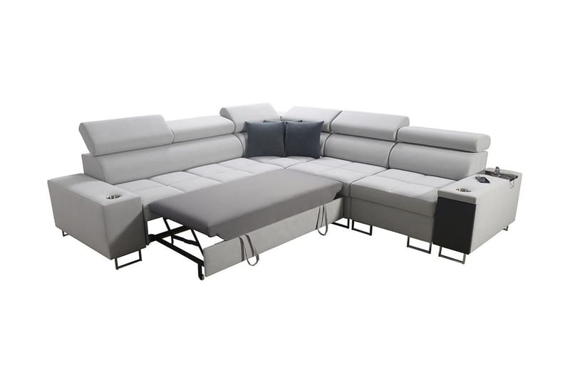 Morenia 3-sits Hörnbäddsoffa Vänster - Svart - Möbler - Soffa - Bäddsoffa - Hörnbäddsoffa