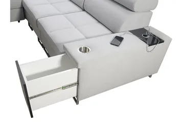 Morenia 4-sits Hörnbäddsoffa Vänster - Ljusgrå - Möbler - Soffa - Bäddsoffa - Hörnbäddsoffa