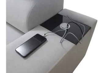 Morenia 4-sits Hörnbäddsoffa Vänster - Ljusgrå - Möbler - Soffa - Bäddsoffa - Hörnbäddsoffa