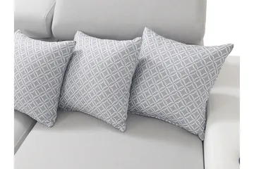 Mumtaz U-Bäddsoffa Divan Höger - Vit/Ljusgrå - Möbler - Soffa - Bäddsoffa - Hörnbäddsoffa