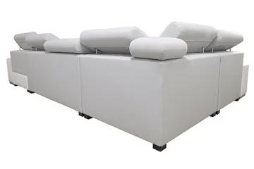 Mumtaz U-Bäddsoffa Divan Höger - Vit/Ljusgrå - Möbler - Soffa - Bäddsoffa - Hörnbäddsoffa