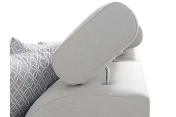 Mumtaz U-Bäddsoffa Divan Vänster - Ljusgrå/Vit - Möbler - Soffa - Bäddsoffa - Bäddsoffa divan