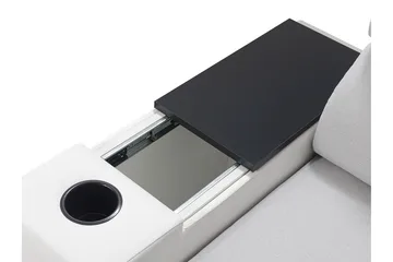 Mumtaz U-Bäddsoffa Divan Vänster - Ljusgrå/Vit - Möbler - Soffa - Bäddsoffa - Bäddsoffa divan