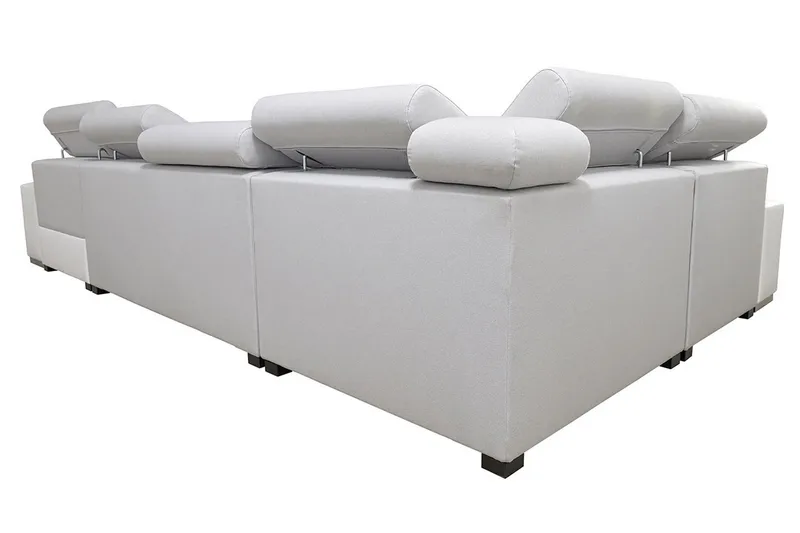 Mumtaz U-Bäddsoffa Divan Vänster - Ljusgrå/Vit - Möbler - Soffa - Bäddsoffa - Bäddsoffa divan