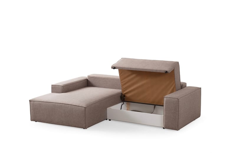 Munehiro Hörnbäddsoffa - Brun - Möbler - Soffa - Bäddsoffa - Hörnbäddsoffa