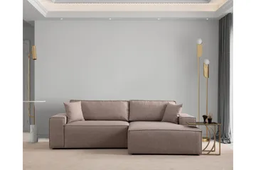 Munehiro Hörnbäddsoffa - Brun - Möbler - Soffa - Bäddsoffa - Hörnbäddsoffa