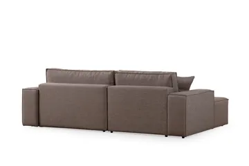 Munehiro Hörnbäddsoffa - Brun - Möbler - Soffa - Bäddsoffa - Hörnbäddsoffa