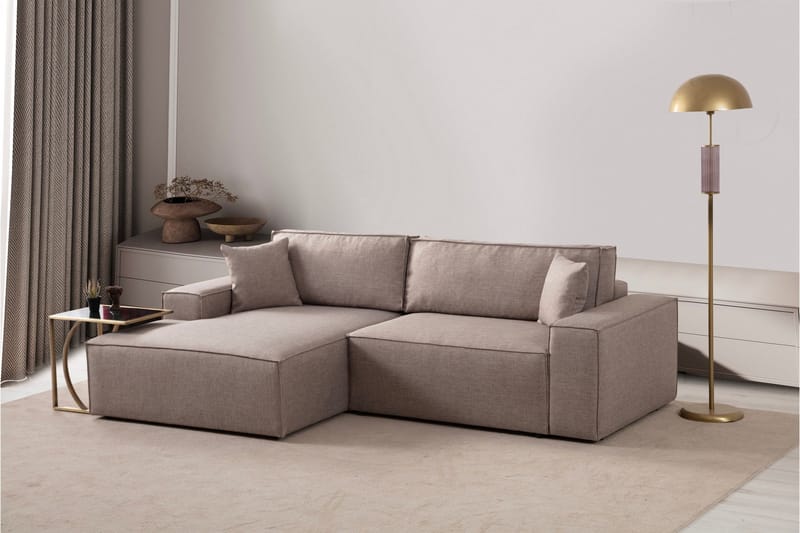 Munehiro Hörnbäddsoffa - Brun - Möbler - Soffa - Bäddsoffa - Hörnbäddsoffa