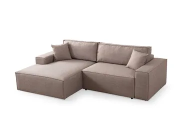 Munehiro Hörnbäddsoffa - Brun - Möbler - Soffa - Bäddsoffa - Hörnbäddsoffa